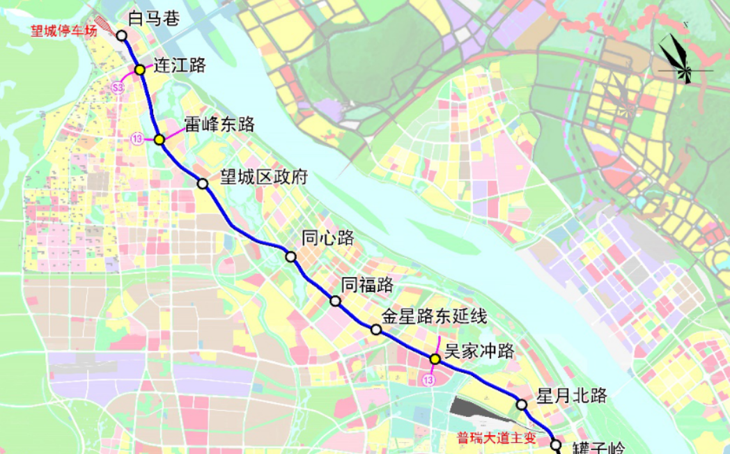 长沙地铁4号线北延工程预计今年9月份启动建设