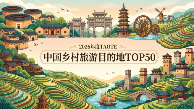 回到乡村，看见最地道的中国烟火&mdash;&mdash;2026年度TAOTIE中国乡村旅游目的地榜单解读