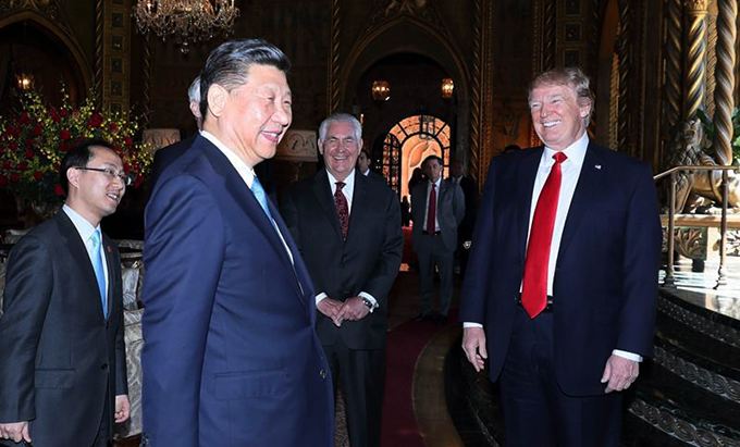 习近平应约同美国总统特朗普通电话