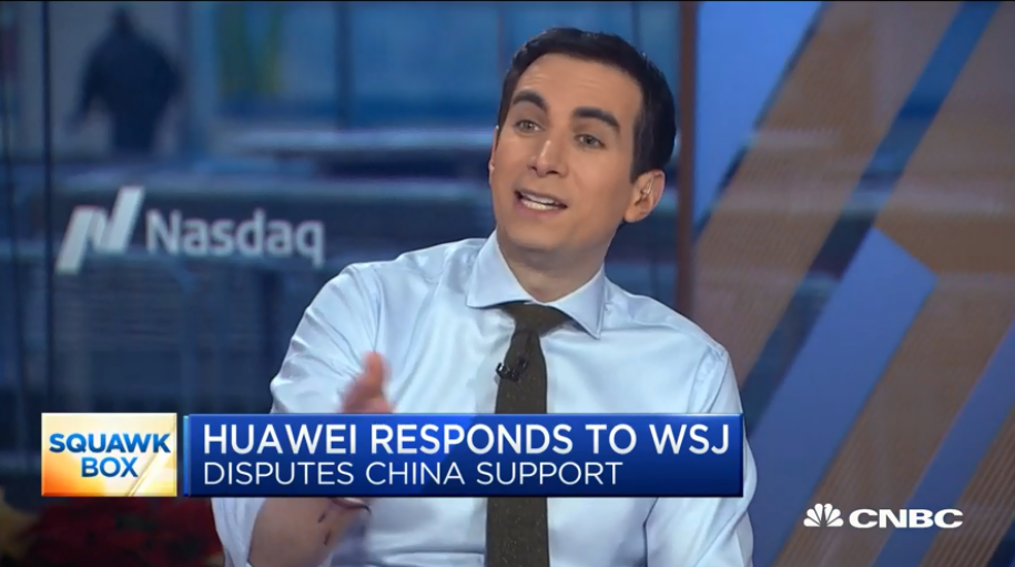 CNBC主持人 视频截图 下同