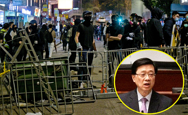 港府：暴力示威者可能曾在外地受训