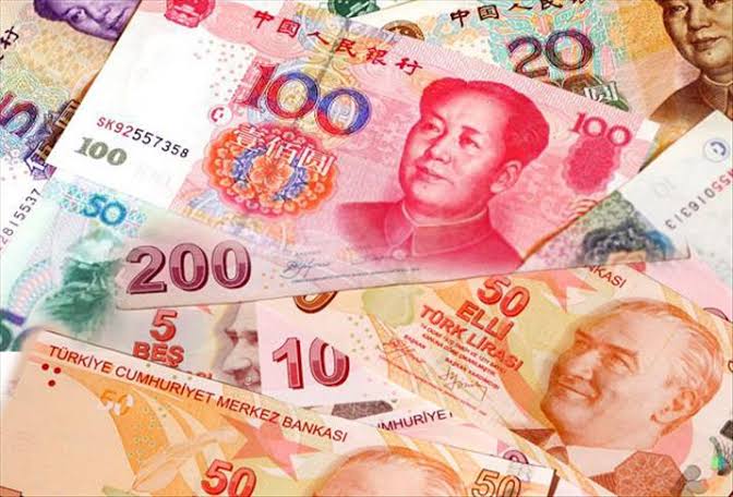 △土耳其里拉和中国人民币 图片来自网络