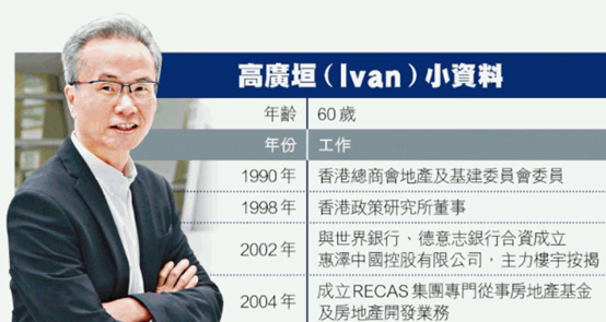 (图为《苹果日报》给出的高广垣的档案信息)