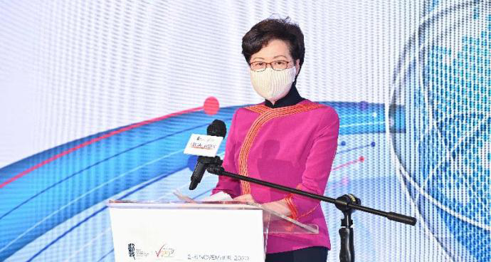 林郑月娥：特区政府将无畏无惧坚定推行香港国安法