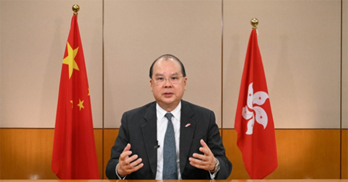 香港政务司司长张建宗：香港应融入国家大局，乘势而上