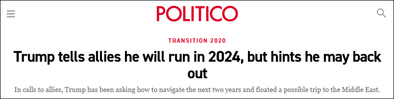 “Politico”报道截图