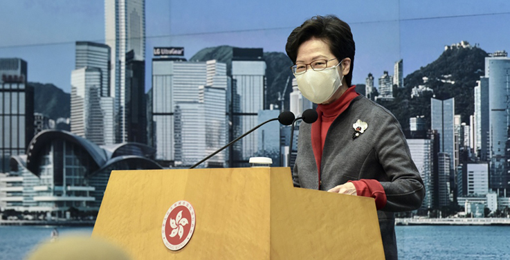 林郑月娥：美领馆两名职员初步确诊新冠，已被隔离