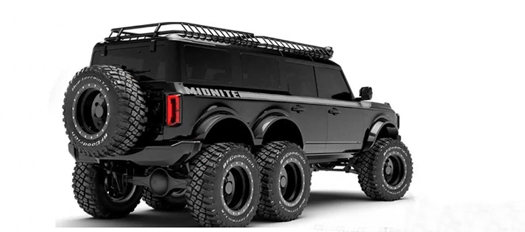 定制改装福特Bronco 6x6曝光 上路回头率100%
