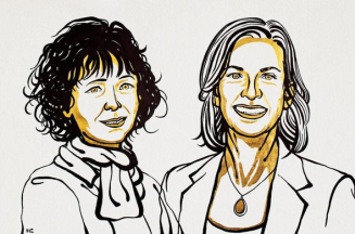 　CRISPR先驱以及诺贝尔奖得主Emmanuelle Charpentier（左）&nbsp;和Jennifer A。 Doudna（右），图片来源：诺贝尔奖官网