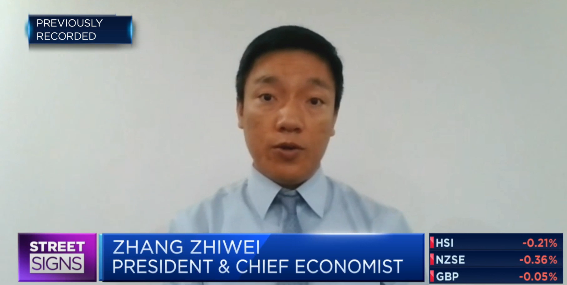 张智威接受采访，视频截图