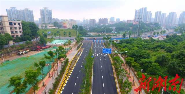 长沙雨花区雅塘片区唯一一条东西向市政道路建成