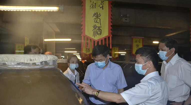 邵阳市委书记严华调研湘窖酒业