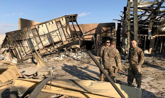 美军驻伊拉克基地遭伊朗袭击后 内部照片首度曝光