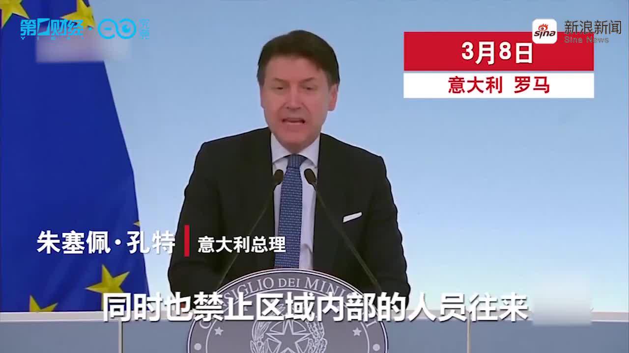 意大利米兰封城第一天：居民聚集在一起，几乎没人戴口罩