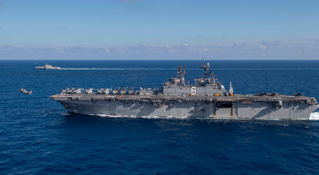 美国准航母带濒海战斗舰擅闯南海 还起降F-35战机
