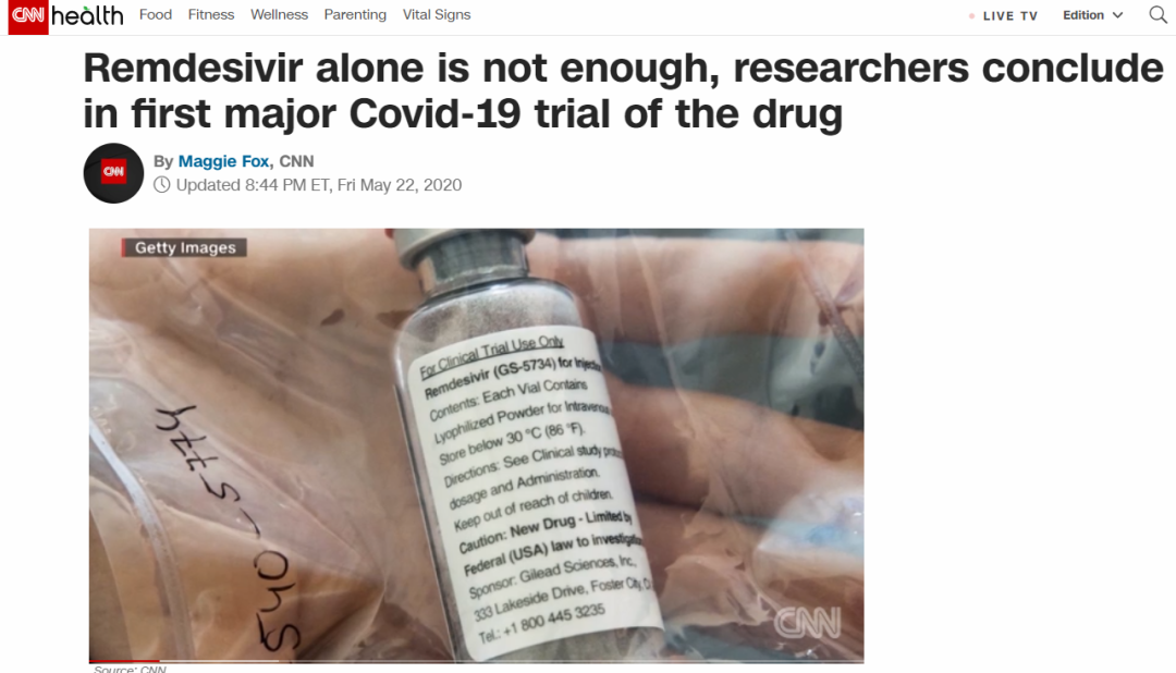 美国神药临床试验数据发布，美媒看后都在说这句话