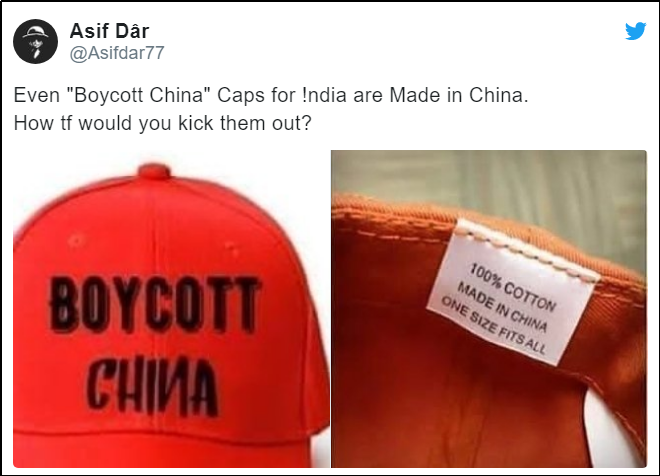 印度网民疯抢&ldquo;抵制中国&rdquo;文化衫 一看产地尴尬了