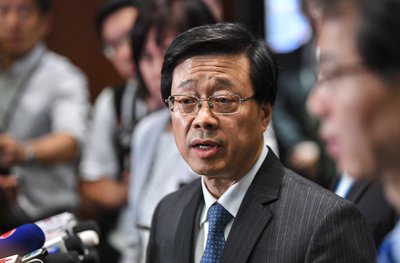 香港保安局长及六个纪律部队部门首长表态