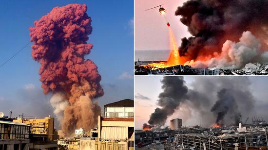 意爆破专家:贝鲁特爆炸起因不是硝酸铵 或是军用导弹