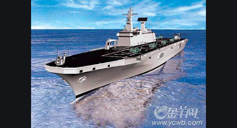 韩国首艘航母雏形渐现：没有滑跃甲板 也没有弹射器