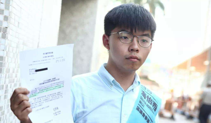 乱港分子黄之锋：我被抓只是时间问题