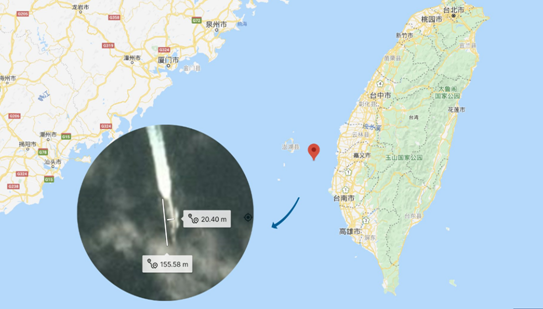 美军舰过台海行踪被卫星曝光 疑似首次进入澎湖水道