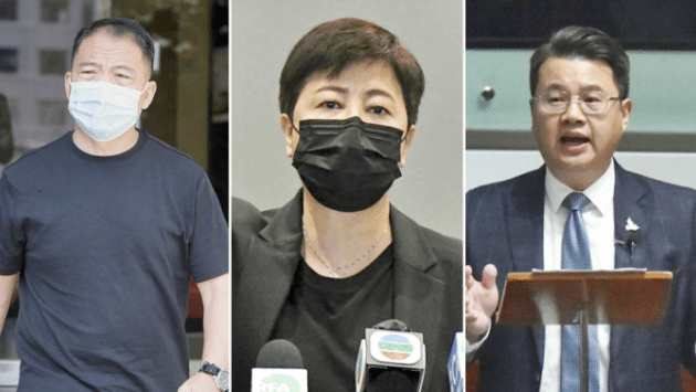 香港反对派议员胡志伟、尹兆坚及黄碧云被捕