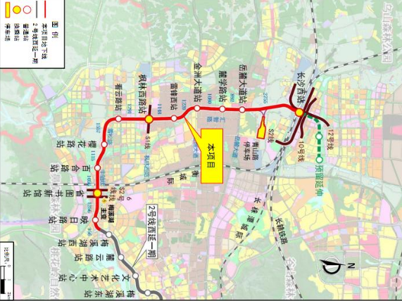 长沙两大高铁站将地铁直达 长沙地铁2号线西延线二期工程获可研批复