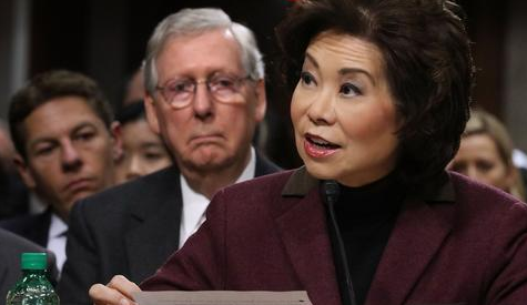美国交通部长赵小兰辞职 成国会骚乱后首位辞职阁员