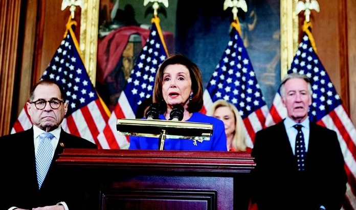美国国会众议院正式提交对特朗普的弹劾议案