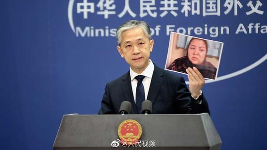 汪文斌带照片点名涉疆谎言制造者：这个人编造了太多谎言