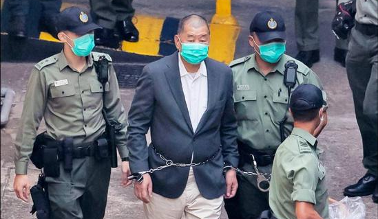 乱港头目黎智英承认组织非法游行 被判加监14个月