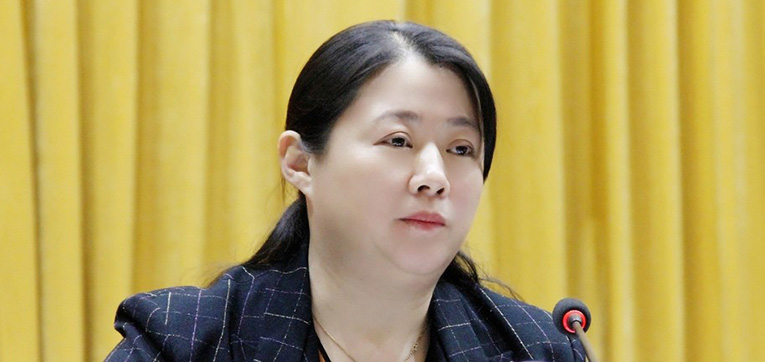 时荣芬任龙山县委书记